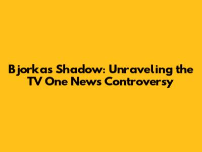 Bjorka's Shadow: Unraveling the TV One News Controversy