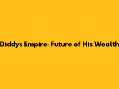 Diddy's Empire: Future of His Wealth
