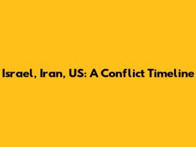 Israel, Iran, US: A Conflict Timeline