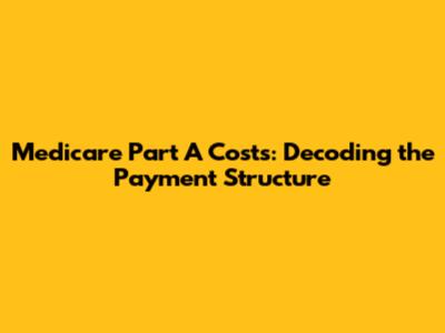 Medicare Part A Costs: Decoding the Payment Structure
