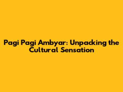 Pagi Pagi Ambyar: Unpacking the Cultural Sensation