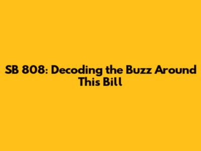 SB 808: Decoding the Buzz Around This Bill