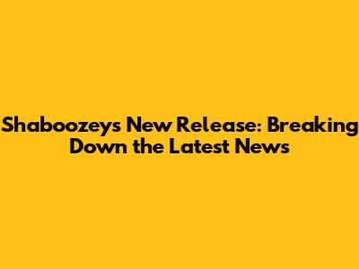 Shaboozey's New Release: Breaking Down the Latest News