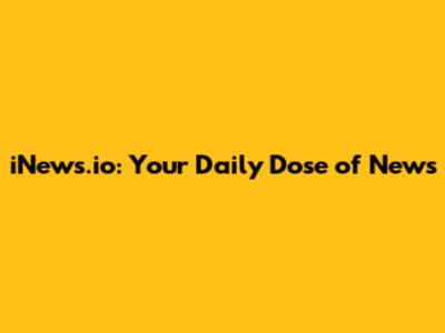iNews.io: Your Daily Dose of News