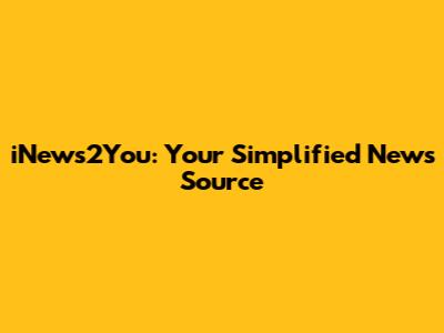 iNews2You: Your Simplified News Source
